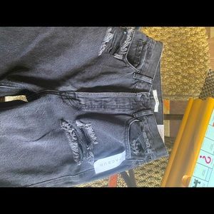 pacsun ultra slim high waisted black jeans size 24